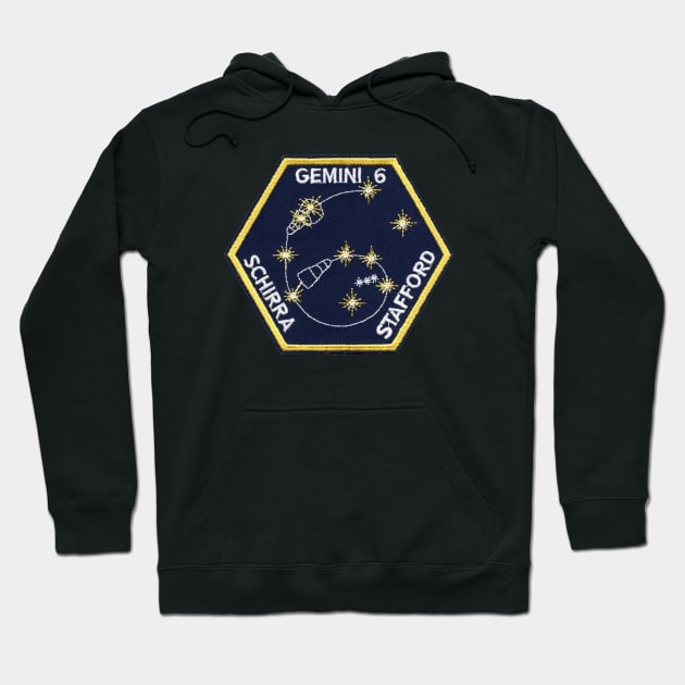 Gemini 6 NASA Astronaut Crew Patch Hoodie by jutulen